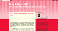 Desktop Screenshot of its-all-about-him.blogspot.com
