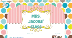 Desktop Screenshot of mrsjjacobsclass.blogspot.com