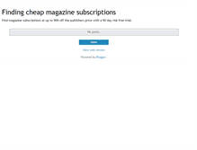 Tablet Screenshot of cheapmagazines.blogspot.com