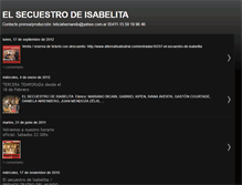 Tablet Screenshot of elsecuestrodeisabelita.blogspot.com