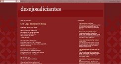 Desktop Screenshot of desejosaliciantes.blogspot.com