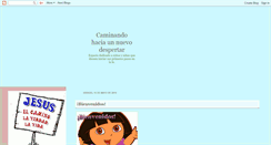 Desktop Screenshot of caminandohaciaunnuevodespertar.blogspot.com