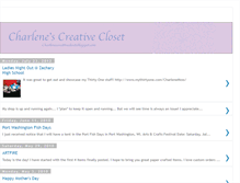 Tablet Screenshot of charlenescreativecloset.blogspot.com