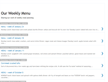 Tablet Screenshot of ourweeklymenu.blogspot.com