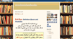 Desktop Screenshot of muslimislambooks.blogspot.com