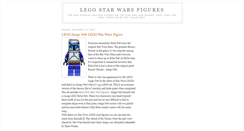 Desktop Screenshot of legostarwarsfigures.blogspot.com