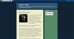 Desktop Screenshot of listen2these.blogspot.com