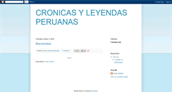 Desktop Screenshot of cronicasyleyendasperuanas.blogspot.com