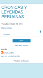 Mobile Screenshot of cronicasyleyendasperuanas.blogspot.com