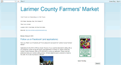 Desktop Screenshot of larimercountyfarmersmarket.blogspot.com