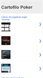 Mobile Screenshot of cartofilopoker.blogspot.com