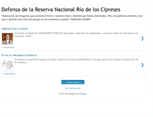 Tablet Screenshot of defensariocipreses.blogspot.com