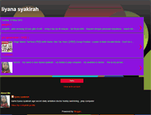 Tablet Screenshot of liyanasyakirah.blogspot.com