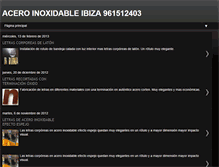 Tablet Screenshot of aceroinoxidableibiza.blogspot.com
