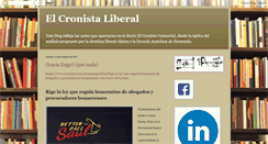 Desktop Screenshot of cronistaliberal.blogspot.com