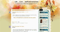 Desktop Screenshot of lifelovestuffandnonsense.blogspot.com