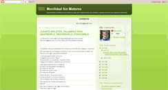 Desktop Screenshot of movilidadsinmotores.blogspot.com