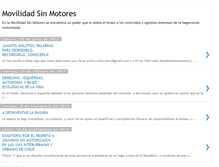 Tablet Screenshot of movilidadsinmotores.blogspot.com