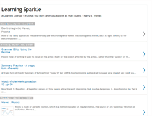 Tablet Screenshot of learningsparkle.blogspot.com