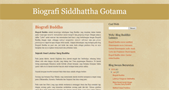 Desktop Screenshot of biografibuddha.blogspot.com