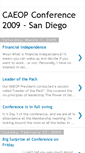 Mobile Screenshot of caeopconference2009-sandiego.blogspot.com