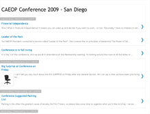 Tablet Screenshot of caeopconference2009-sandiego.blogspot.com