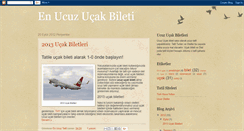 Desktop Screenshot of en-ucuz-ucak-bilet.blogspot.com