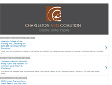Tablet Screenshot of charlestonartscoalition.blogspot.com