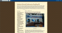 Desktop Screenshot of industrikreatif-depdag.blogspot.com