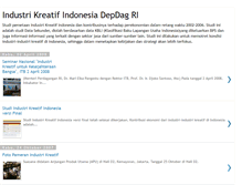 Tablet Screenshot of industrikreatif-depdag.blogspot.com