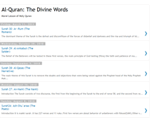 Tablet Screenshot of morallessonofquran.blogspot.com