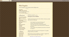 Desktop Screenshot of pidsnogales.blogspot.com