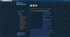 Desktop Screenshot of basesdabioinformatica.blogspot.com