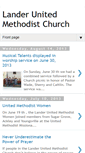 Mobile Screenshot of landerunitedmethodistchurch.blogspot.com