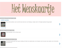 Tablet Screenshot of hetwenskaartje.blogspot.com