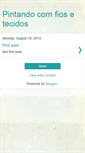Mobile Screenshot of pintando-com-fios-e-tecidos.blogspot.com