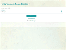 Tablet Screenshot of pintando-com-fios-e-tecidos.blogspot.com