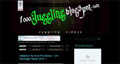 Desktop Screenshot of 1000juggling.blogspot.com