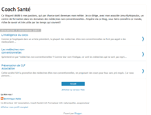 Tablet Screenshot of coachsante.blogspot.com