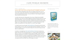 Desktop Screenshot of cafe-world-secrets.blogspot.com