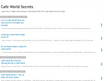 Tablet Screenshot of cafe-world-secrets.blogspot.com