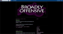 Desktop Screenshot of broadlyoffensive.blogspot.com