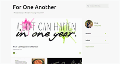 Desktop Screenshot of for-one-another.blogspot.com