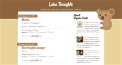 Desktop Screenshot of luhathoughts.blogspot.com