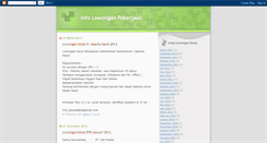 Desktop Screenshot of lowongankerja805.blogspot.com