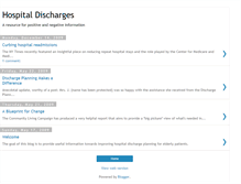 Tablet Screenshot of hospitaldischarges.blogspot.com