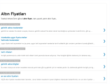 Tablet Screenshot of altinfiyatlar.blogspot.com