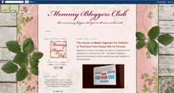 Desktop Screenshot of mommybloggersclub.blogspot.com