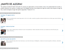 Tablet Screenshot of manto-de-alegria.blogspot.com