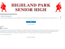 Tablet Screenshot of highlandsr.blogspot.com